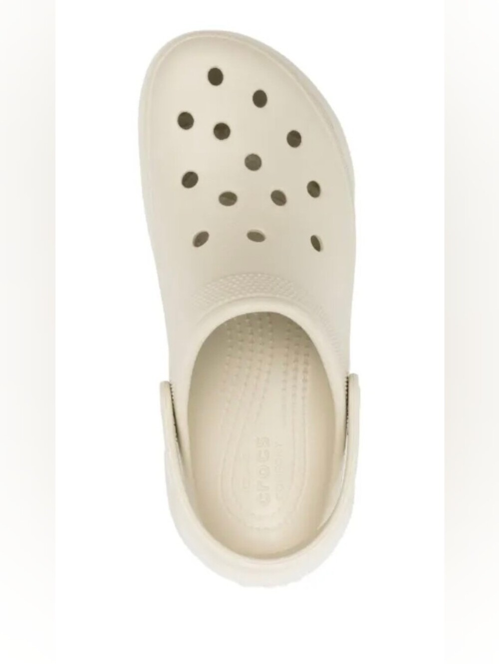 Crocs Mega Crush Clogs, Unisex, Ivory, M8, W10 - Picture 4 of 12